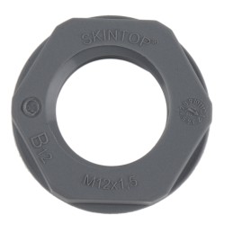 5 pcs - Lapp Grey UL 94 V2 Fibreglass PA Cable Gland Locknut, M12 Thread, IP68
