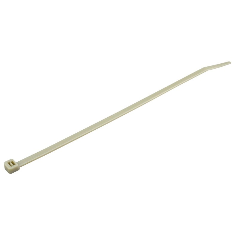 1 Bag of 100 - RS PRO Cable Tie, 203mm x 4.6 mm, Grey Nylon