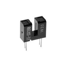 1 pcs : EE-SX198 - Optical Switches, Transmissive, Phototransistor Output Hi Res .5mm Aper PCB 3mm Wide Slot