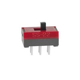 1 pcs : SS22SDP2 - Slide Switches DPDT ON-NONE-ON TOP SILVER CONTACT