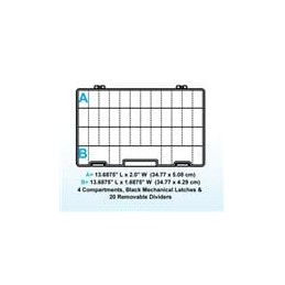 1 pcs : T5007 - Storage Boxes & Cases 35 Compartments w/18 Removable Dividers