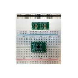 1 pcs : 204-0027-01 - PCBs & Breadboards .65mm Pitch, 16 Pin QFP & QFN Adapter