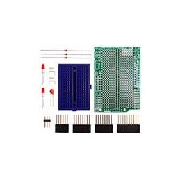 1 pcs : 206-0002-02 - Component Kits Through Hole Prototyping Shield for Arduino with Components and Free Breadboard