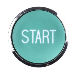 1 pcs - Schneider Electric Harmony XB4 Series Green Illuminated Spring Return Push Button Head, 22mm Cutout, IP66, IP67, IP69K