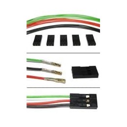 1 pcs : 920-0080-01 - Jumper Wires 5 (3) prong FEM/FEM cable harness 12'