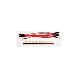 1 pcs : 920-0182-01 - Jumper Wires Qty. 10 5' Red FEM Jumpers/40 Headers
