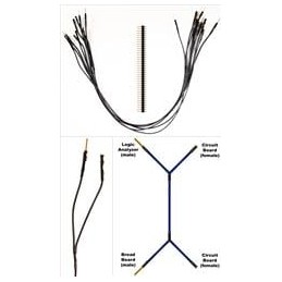 1 pcs : 922-0001-01 - Jumper Wires 5ea BLK ML/FEM 11' 4 Way BusJmprs/40 Hdrs