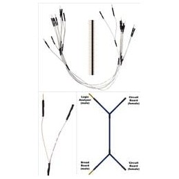 1 pcs : 922-0002-01 - Jumper Wires 5ea WHT ML/FEM 11' 4 Way BusJmprs/40 Hdr