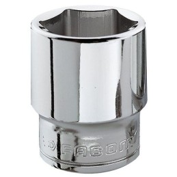 1 pcs - Facom 3/8 in Drive 23mm Standard Socket, 6 point, 33 mm Overall Length