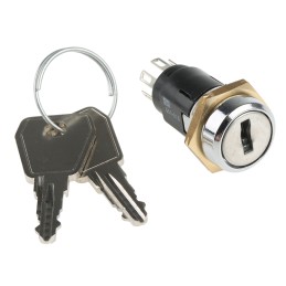1 pcs - Key Switch, DP-CO, 1 A @ 24V ac dc / 115V ac 2-Way Common-Key