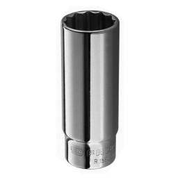 1 pcs - Facom 1/4 in Drive 7mm Deep Socket, 12 point, 50 mm Overall Length