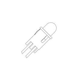 10 pcs : 5100A23 - LED Panel Mount Indicators LED ASSY - GREEN