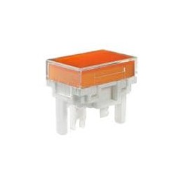 1 pcs : AT4163JD - Switch Bezels / Switch Caps RCT CLR LNS/ABR DIFF LB WITH AMBER LED