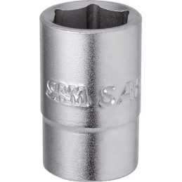 1 pcs - SAM 1/4 in Drive 14mm Standard Socket, 12 point, 25 mm Overall Length