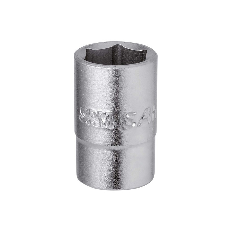 1 pcs - SAM 1/4 in Drive 14mm Standard Socket, 12 point, 25 mm Overall Length