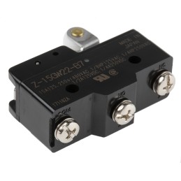 1 pcs - Omron Roller Lever Limit Switch, NO/NC, IP00, SPDT, Thermosetting Resin Housing, 500V ac Max, 15A Max
