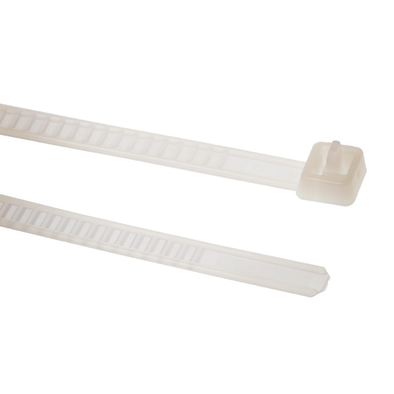 1 Bag of 100 - HellermannTyton Cable Tie, Releasable, 195mm x 4.7 mm, Natural Nylon, Pk-25