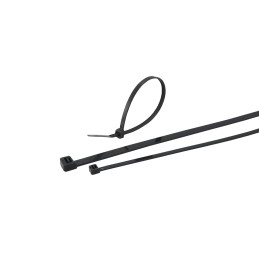 1 Bag of 100 - RS PRO Cable Tie, 300mm x 7.6 mm, Black PP, Pk-100
