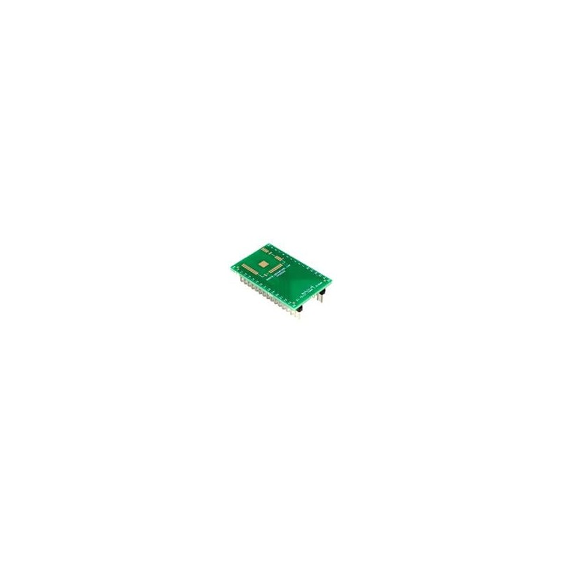 1 pcs : IPC0242 - PCBs & Breadboards Module-29 to DIP-32 SMT Adapter (1.016 mm pitch, 21.72 x 14.73 mm body)