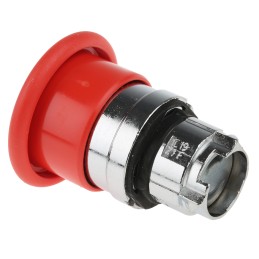 1 pcs - Schneider Electric Harmony XB4 Series Red Momentary Push Button Head, 22mm Cutout, IP66, IP69K