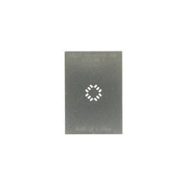 1 pcs : IPC0248-S - Other Tools PLCC-12 (1.27 mm pitch, 5 x 5 mm body) Stainless Steel Stencil