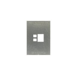 1 pcs : IPC0250-S - Other Tools SMD-0.5 (3.81 mm pitch, 10.28 x 7.64 mm body) Stainless Steel Stencil