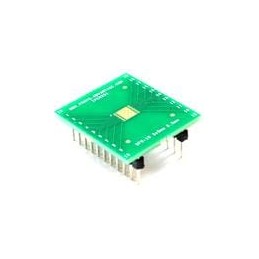 1 pcs : IPC0251 - PCBs & Breadboards DFN-18 to DIP-22 SMT Adapter (0.5 mm pitch, 5 x 5 mm body)