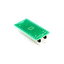 1 pcs : IPC0256 - PCBs & Breadboards LGA-28 to DIP-28 SMT Adapter (0.5 mm pitch, 5.2 x 3.8 mm body)