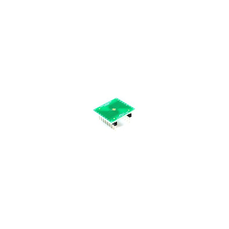 1 pcs : IPC0258 - PCBs & Breadboards WQFN-14 (510BR) to DIP-18 SMT Adapter (0.5 mm pitch, 2.5 x 2.5 mm body)