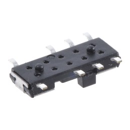 1 pcs - C & K PCB Slide Switch DP3T On-On-On 100 mA Slide