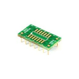 1 pcs : PA0003C - PCBs & Breadboards SOIC-14 to DIP-14 SMT Adapter (1.27 mm pitch, 150/200 mil body) Compact Series