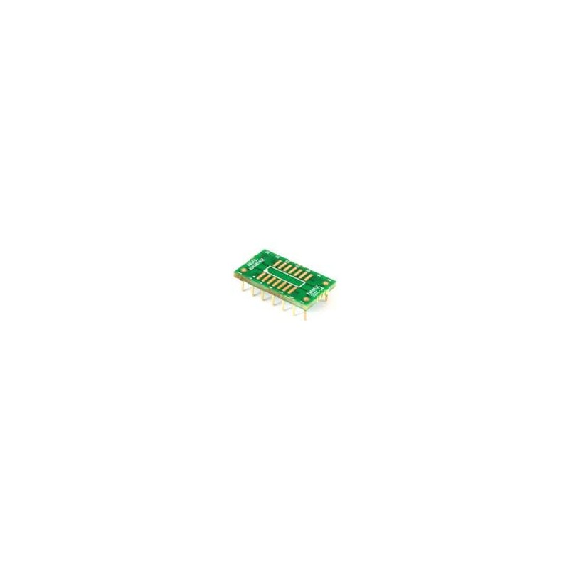 1 pcs : PA0003C - PCBs & Breadboards SOIC-14 to DIP-14 SMT Adapter (1.27 mm pitch, 150/200 mil body) Compact Series