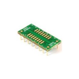 1 pcs : PA0005C - PCBs & Breadboards SOIC-16 to DIP-16 SMT Adapter (1.27 mm pitch, 150/200 mil body) Compact Series