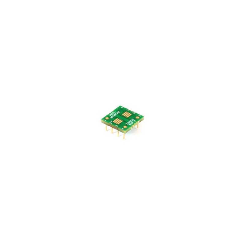 1 pcs : PA0026C - PCBs & Breadboards uMAX-8/uSOP-8/MSOP-8 to DIP-8 SMT Adapter (0.65 mm pitch) Compact Series