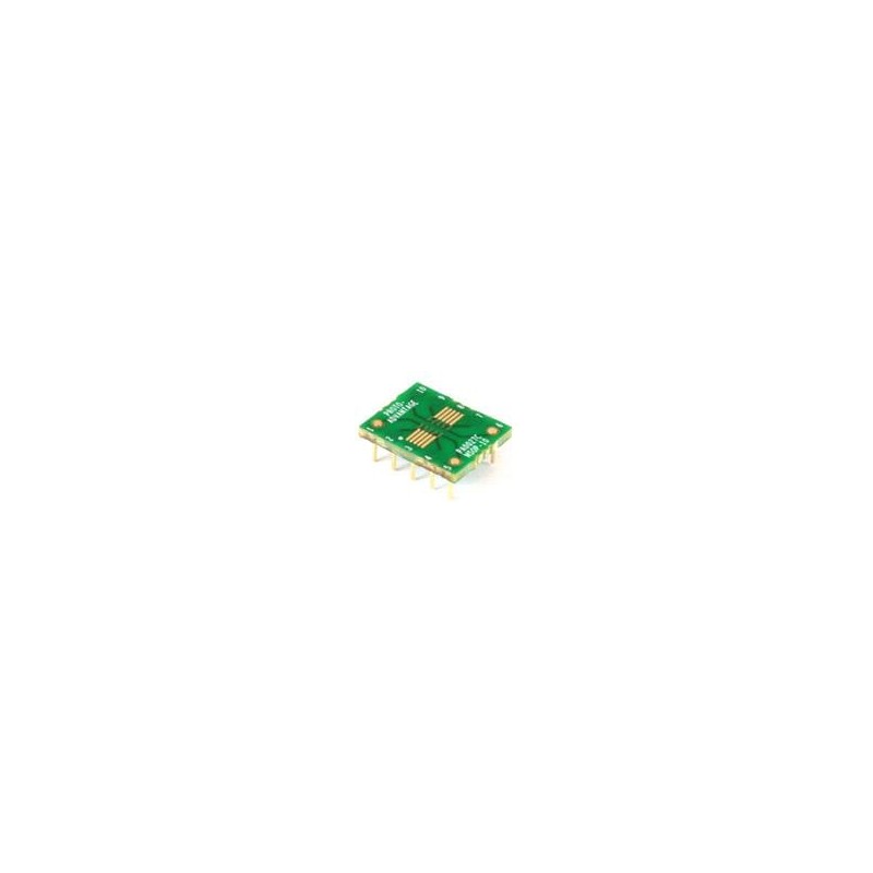 1 pcs : PA0027C - PCBs & Breadboards uMAX-10/uSOP-10/MSOP-10 to DIP-10 SMT Adapter (0.5 mm pitch) Compact Series