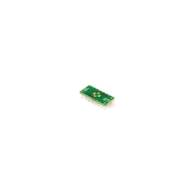 1 pcs : PA0061C - PCBs & Breadboards QFN-16 to DIP-16 SMT Adapter (0.5 mm pitch, 3 x 3 mm body) Compact Series