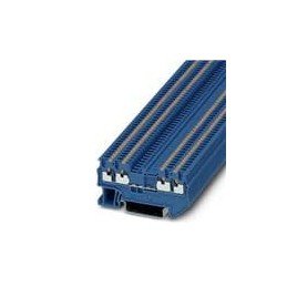 10 pcs : 3208208 - DIN Rail Terminal Blocks PT 1,5/S-QUATTRO BU