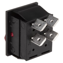 1 pcs - Arcolectric (Bulgin) Ltd Illuminated DPST, On-Off Rocker Switch Panel Mount