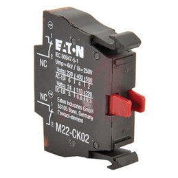 1 pcs - Eaton RMQ Titan M22 Series Contact Block for Use with NZM1, 220 V dc, 230V ac, 2NC