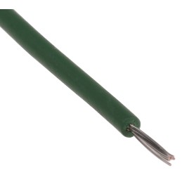 1 Reel of 100 M - RS PRO Green 0.2 mm² Hook Up Wire, 24 AWG, 11/0.16 mm, 100m, XLPE Insulation