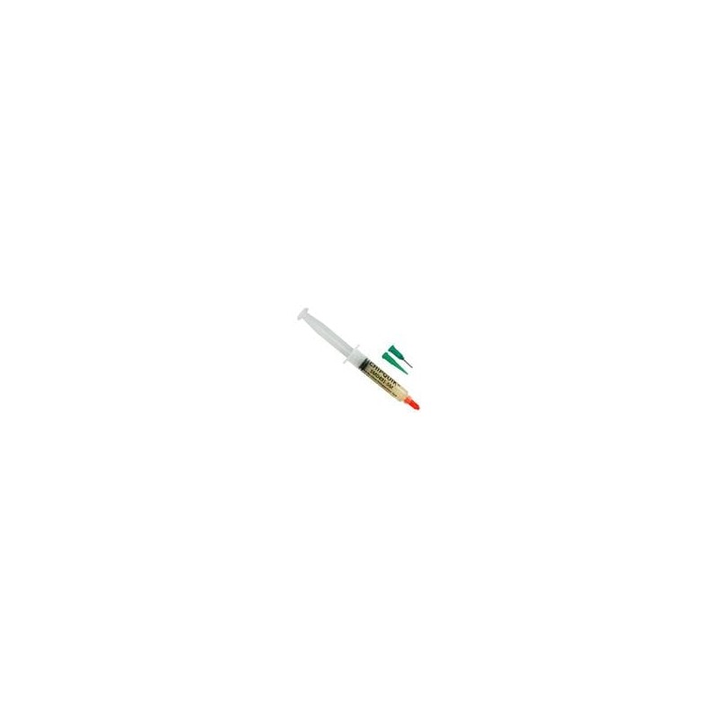 1 pcs : SMD491-5M - Soldering Flux ROL0 No-Clean Halogen-Free Tack Flux in 5cc/5g Luer Lock Manual Syringe w/tips