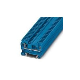 1 pcs : 3042874 - DIN Rail Terminal Blocks ST 4/ 1P BU