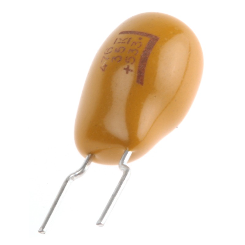 50 pcs - KEMET 47μF MnO2 Tantalum Capacitor 35V dc, T356 Series