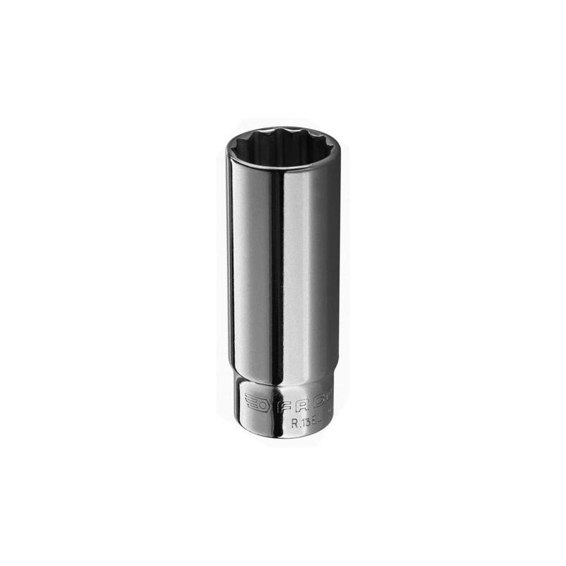 1 pcs - Facom 1/4 in Drive 4mm Deep Socket, 12 point, 50 mm Overall Length