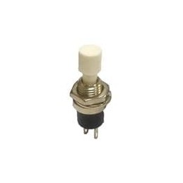 10 pcs : R13-24A-05-WH-W - Pushbutton Switches 3A/125VAC,1.5A/250AC Off-(On),White Cap