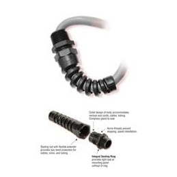 1 pcs : M3251 - Cable Glands, Strain Reliefs & Cord Grips Pigtail, NPT Hubs w/ Integral SealingRin