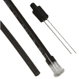 1 pcs - FLPV6.0-SBC Bivar, PCB Mounted Flexible LED Light Pipe, Clear Round Lens, Red/Green LED included