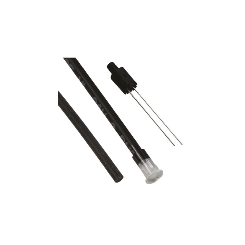 1 pcs - FLPV6.0-SBC Bivar, PCB Mounted Flexible LED Light Pipe, Clear Round Lens, Red/Green LED included