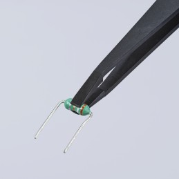 1 pcs - Knipex 115 mm, Plastic, Smooth, ESD Tweezer