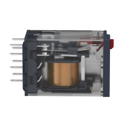 1 pcs - Schneider Electric Plug In Power Relay, 230V ac Coil, 12A Switching Current, DPDT